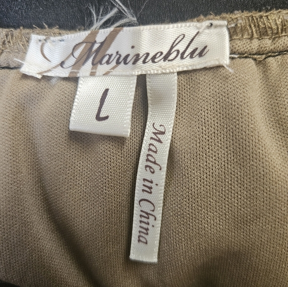 Marineblu Size L Gold Sequin Halter Dress with Pleated Skirt High Low. - Picture 5 of 7